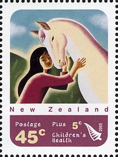 Health - Child & Horse 45c + 5c