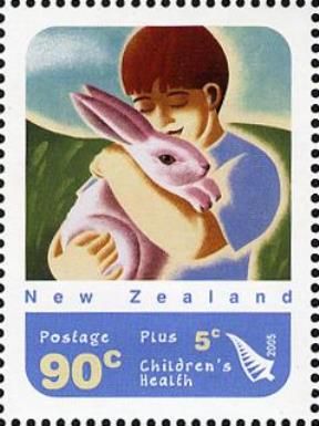 Health - Child & Rabbit 90c + 5c