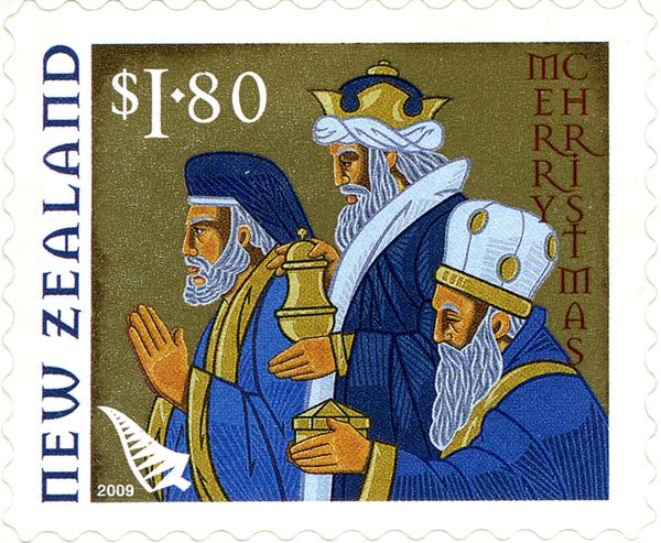Three Magi with Gifts - Booklet Issue