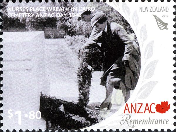 Nurses Placing Wreath in Cairo