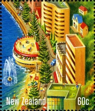 Carter Fountain and Band Rotunda / Oriental Bay Wellington