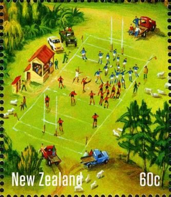 Rural Rugby Match / Small Rural Town