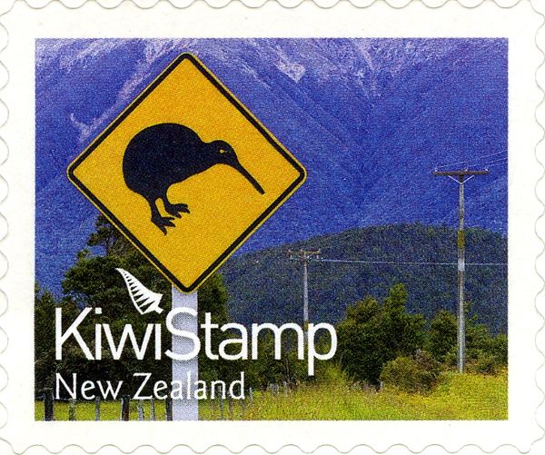 Kiwi Road Sign