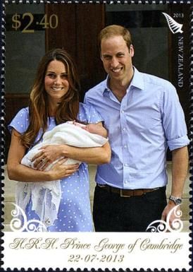 Duchess holding Prince George