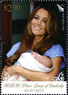Duchess holding Prince George