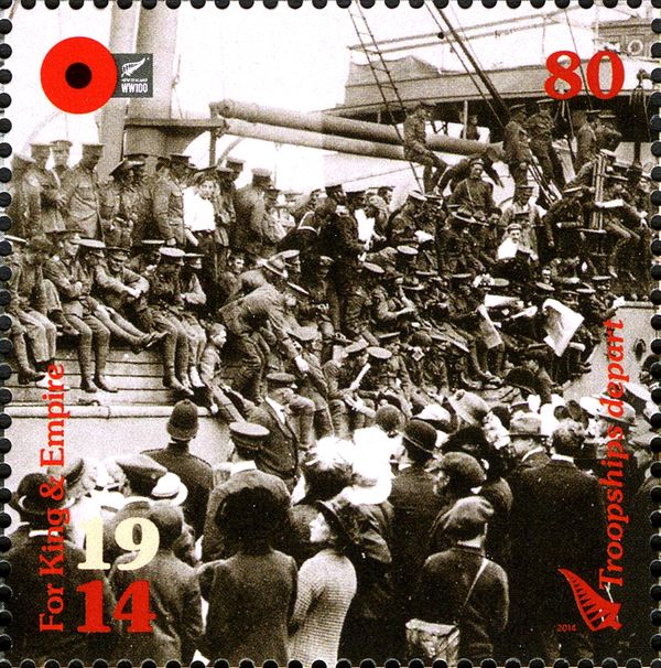 Troopship Departs