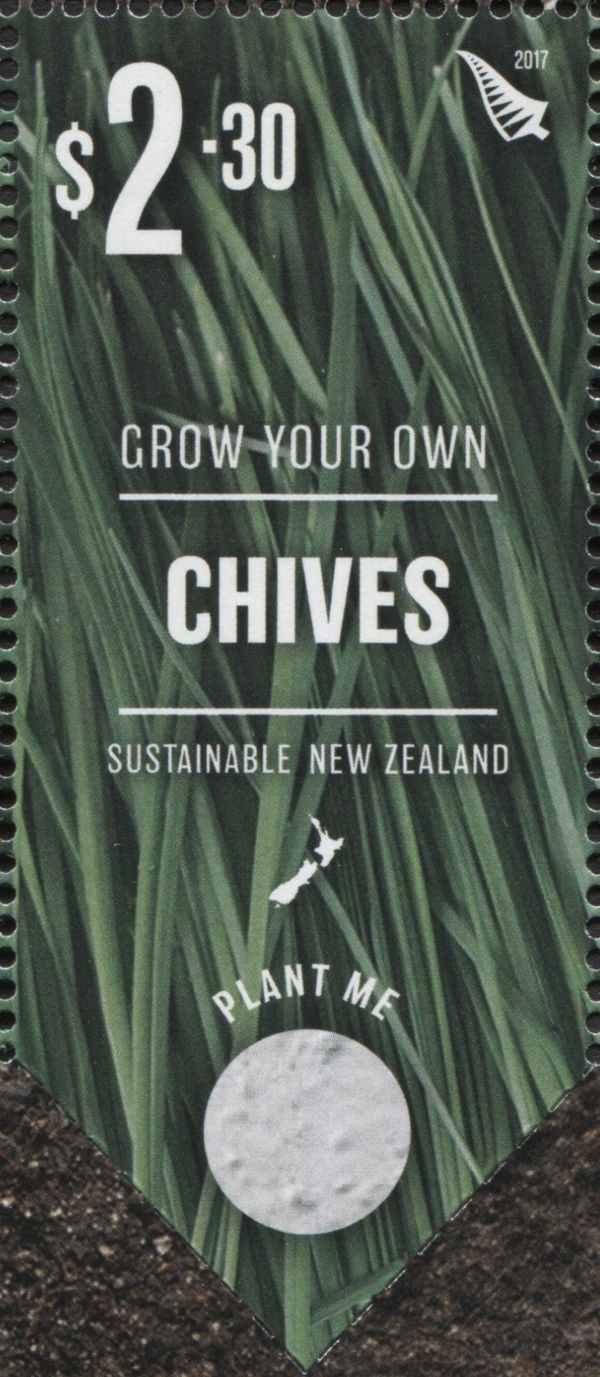 Chives, printed seeds