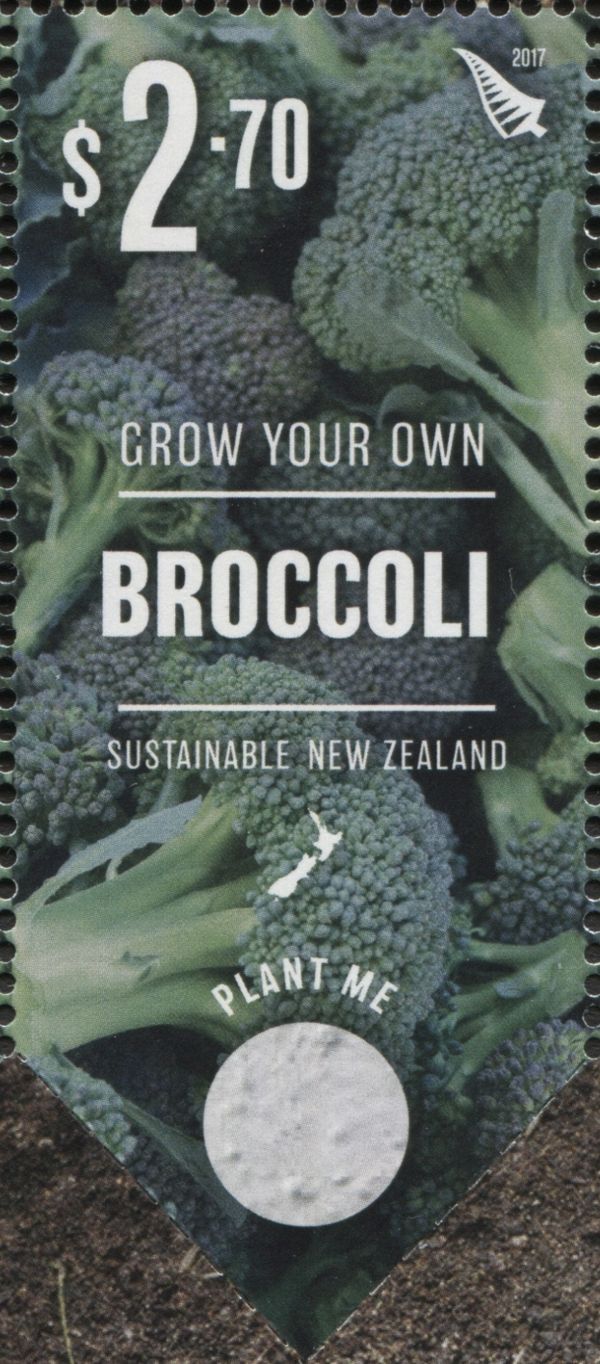 Broccoli, printed seeds