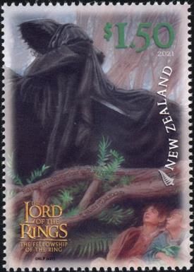 Frodo & friends hiding from the Black Rider