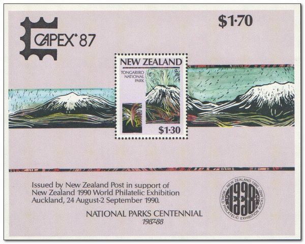 National Parks Centennial - Overprinted "Capex 87"