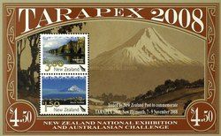 Tarapex 2008, New Plymouth souvenir sheet