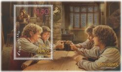 Frodo & friends in the Prancing Pony