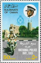 Policeman on motorcycle