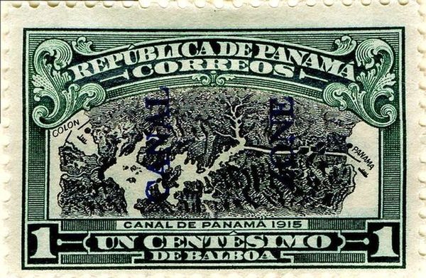 Map of Panama Canal