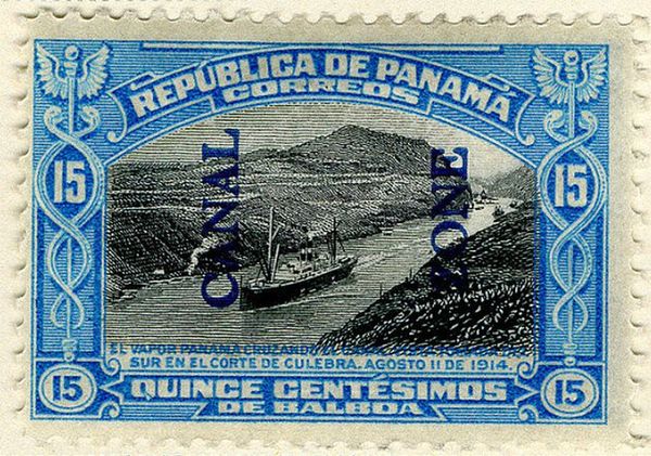 Steamship "Panama" in Culebra Cut