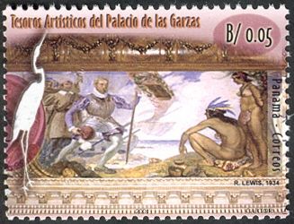 Murals by Roberto Lewis in "Palacio de las Garzas"