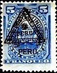 Definitives with triangle and horseshoe overprint