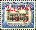 National Institute of Hygiene in Lima - overprint in red
