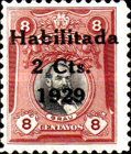 L. Grau - overprint 2c on 8c