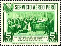 Laying out of Atahualpa, last Inca, executed in 1533