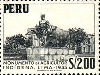 Monument to the indigenous farmer at Lima