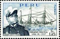 Admiral Dupetit-Thouars and frigate la Victorieuse
