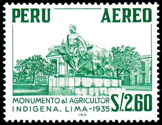Monument to the indigenous farmer at Lima