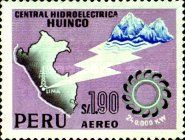 Map of Peru, Mountains and Turbine