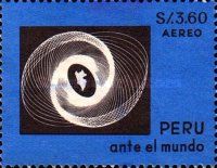 Spiral with a map of Peru midfielder
