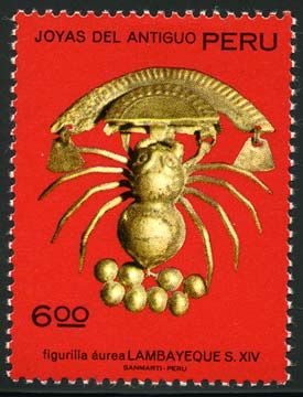 Ancient Jewelry - Gold insect, Lambayeque culture