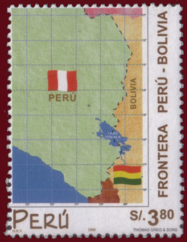 Border map type of 1999 - Bolivia