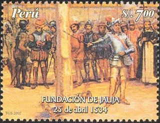 Pizarro founding the city