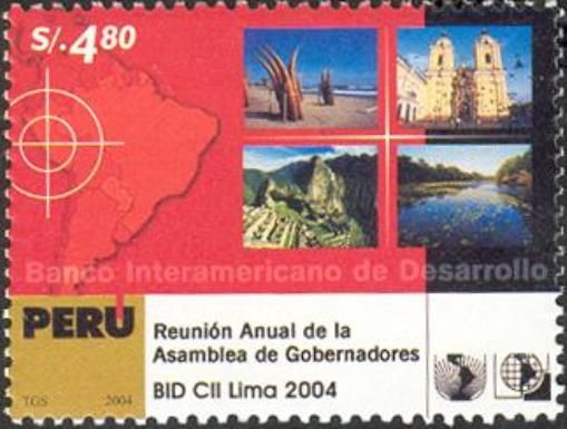 Map of S.America, Machu Picchu, typical boats and river
