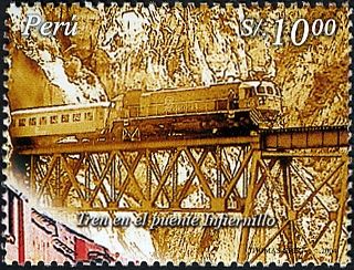 Train on Infiernillo Bridge