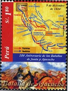 Battle of Ayacucho Map
