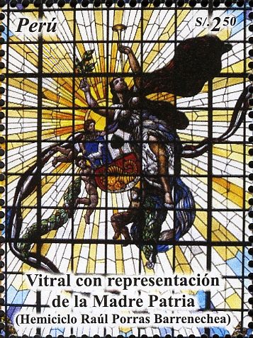 Homeland stained glass
