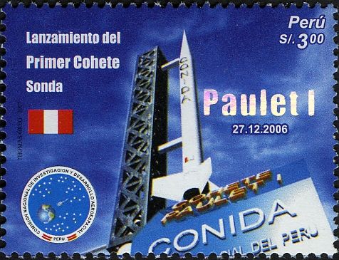 Launching of the Space rocket-probe Paulet I