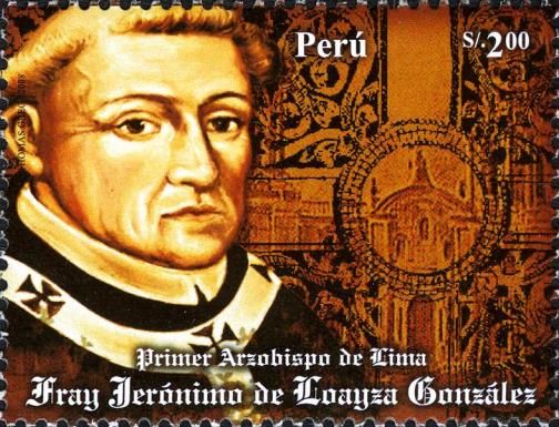 Portrait of first Archbishop of Lima
