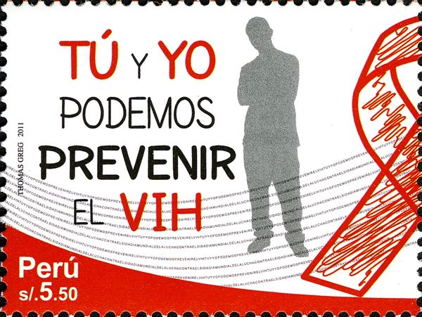 Silhouette, left part of Red Ribbon