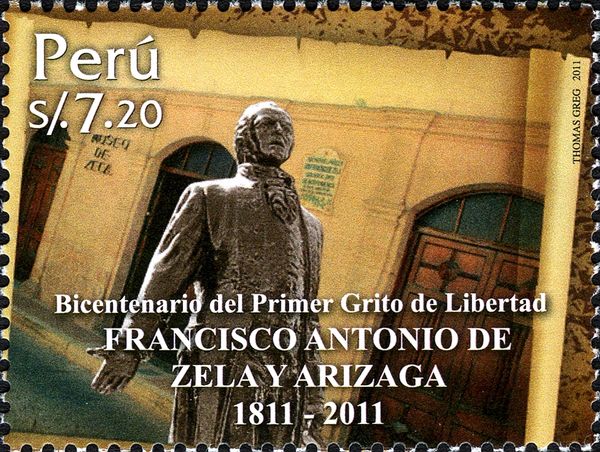 Francisco Antonio de Zela, Statue