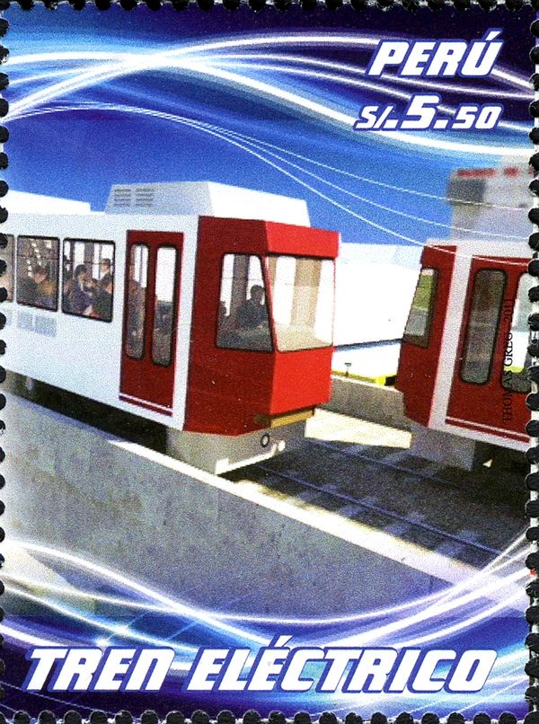Electric Train Transportation - Lima Subway