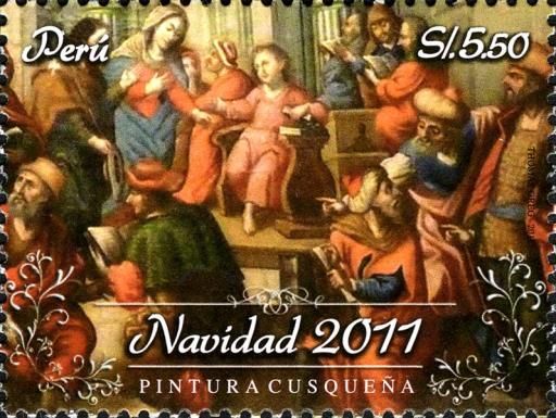 Painting in Cusco School Style