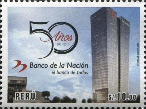 50 years of the Banco de la Nación del Peru