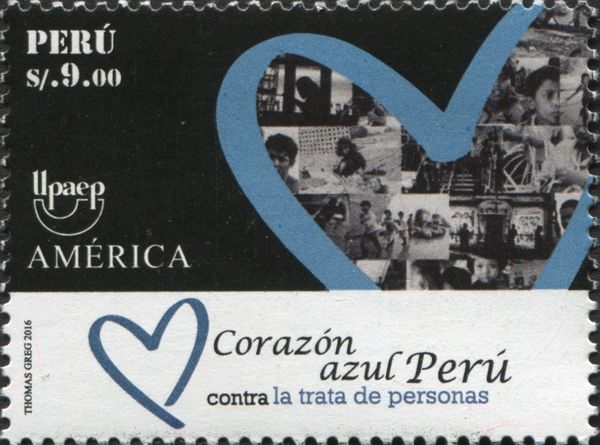 Blue Heart of Peru against Human Traficking