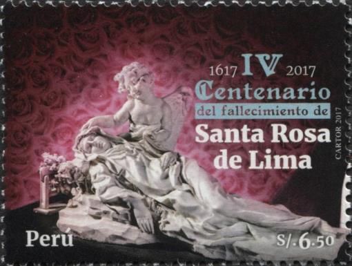 St Rosa of Lima, statue