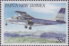 Britten-Norman Islander over Hombrum Bluff