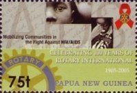 Children, handwriting and Rotary emblem