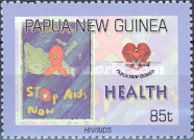 AIDS ribbon and outline map (Kokenu Makita) 