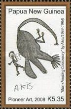 "Man shooting Cassowary"