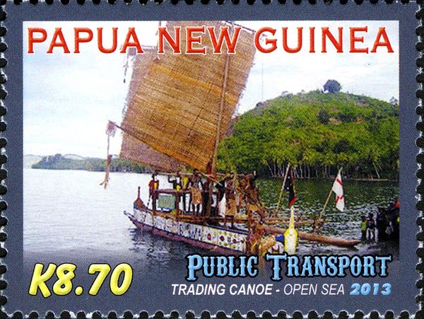 Trading canoe - open sea